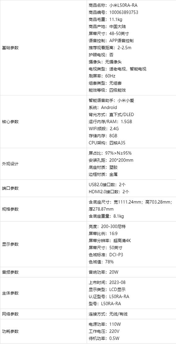 小米电视说明书电子版