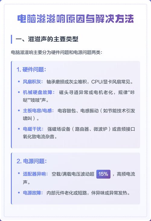 电脑的音响老是滋滋滋滋响啥原因