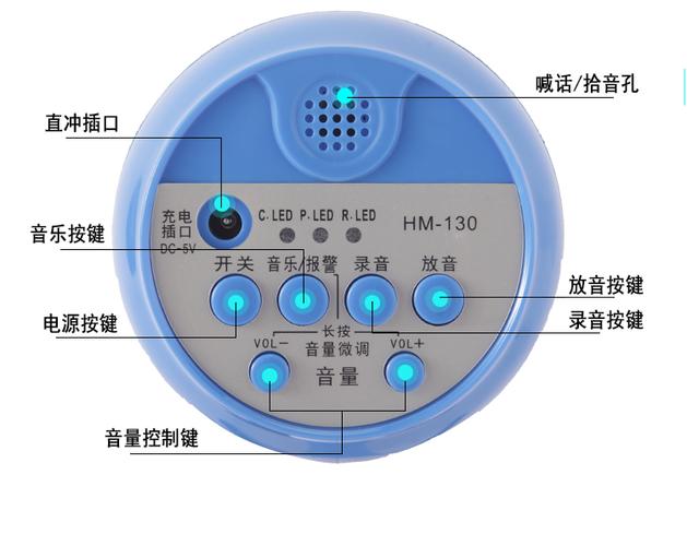 扩音喇叭喊话怎么使用