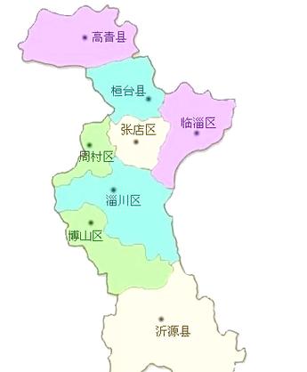 淄博市区域图