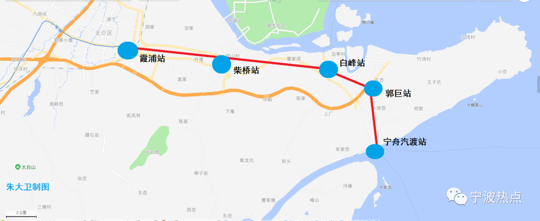 北仑1号线地铁线路