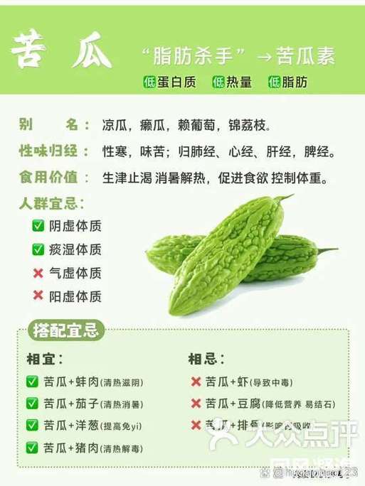 苦瓜和什么水果相克