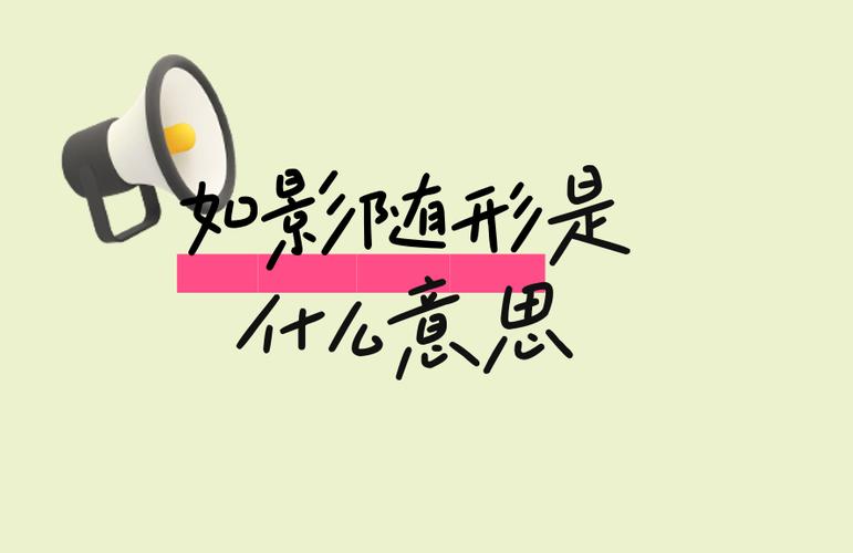 如影随行的意思是