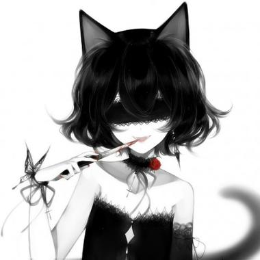 黑暗系动漫头像猫女