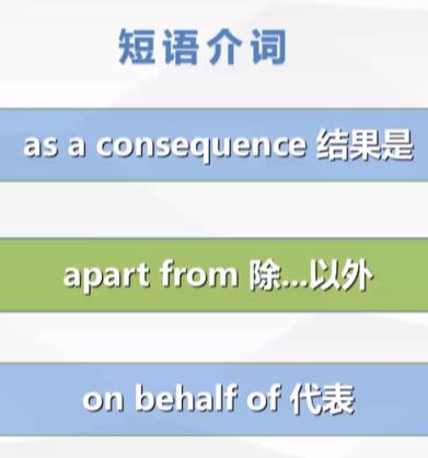 consequence用法 短语