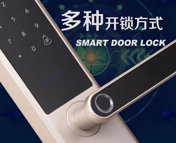 神将门锁设密码