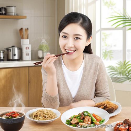 美女胃消化食物声音