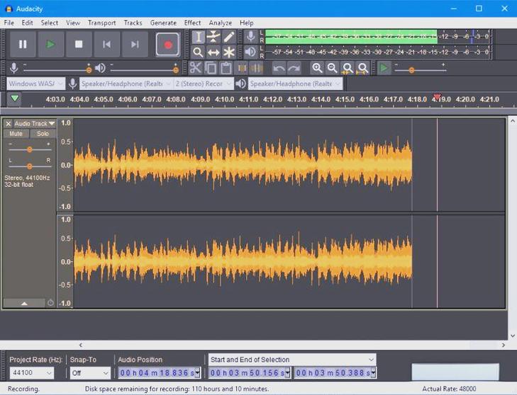 Audacity音频剪辑软件