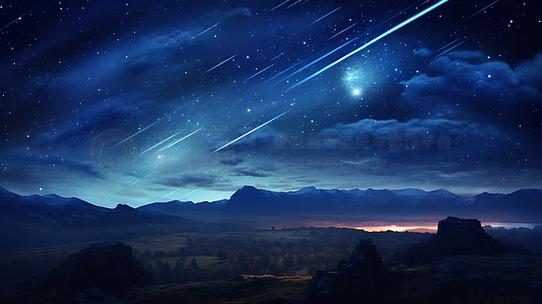 眼睛有流星划过似的
