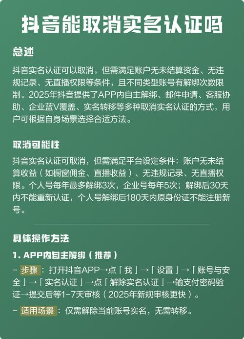 抖音实名认证了还能解除吗截图3