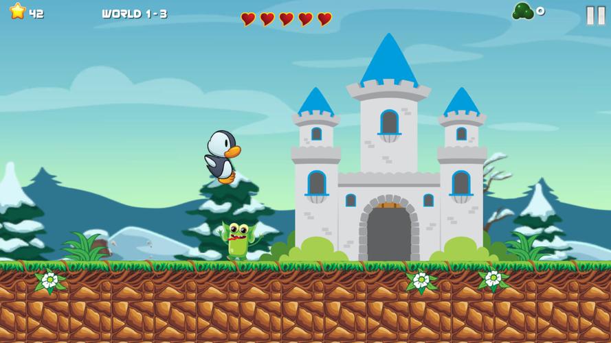 一只企鹅在跑的游戏截图2