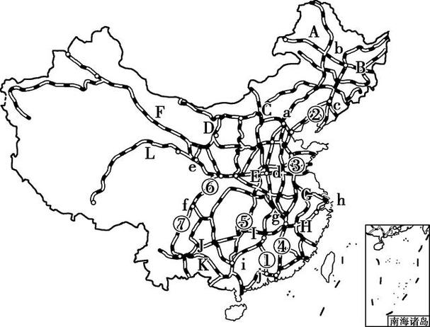 中国交通图简图