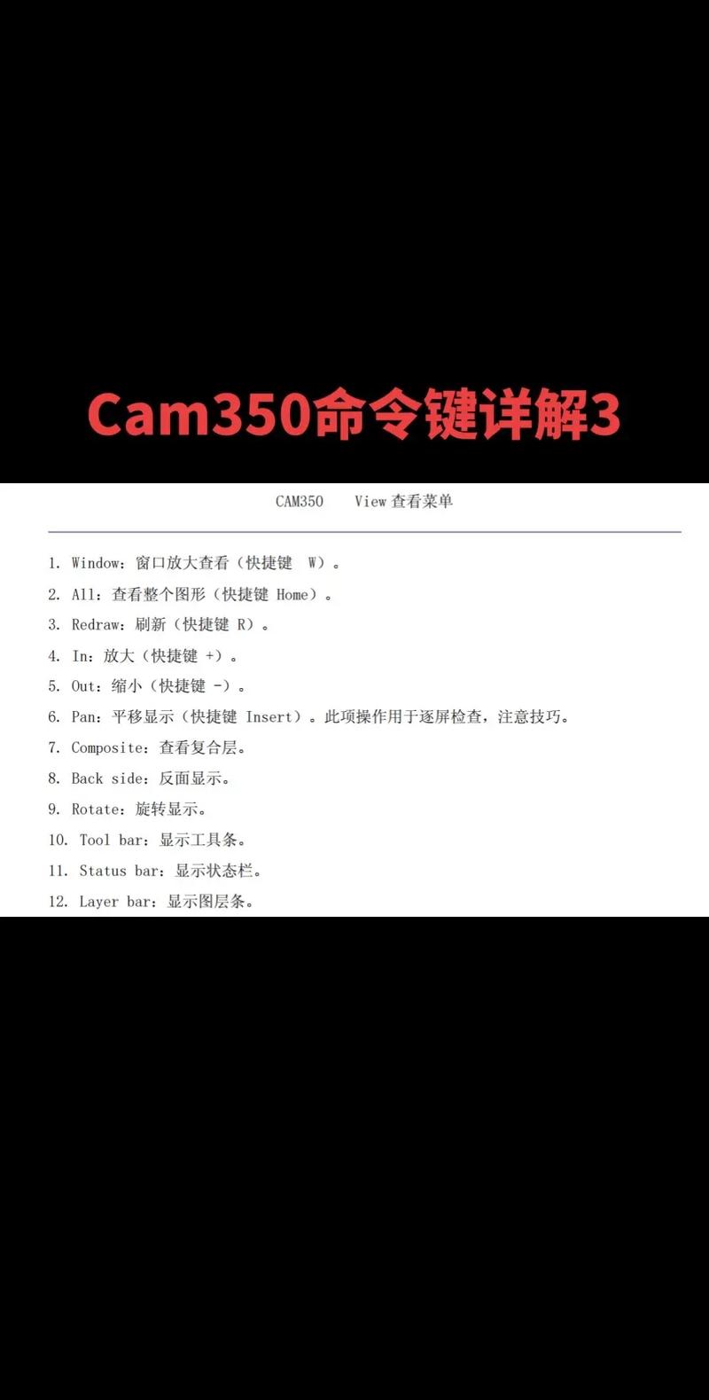 cam350快捷键一览大全截图3