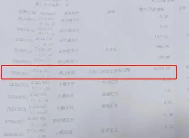 微信转账记录查询银行流水截图3