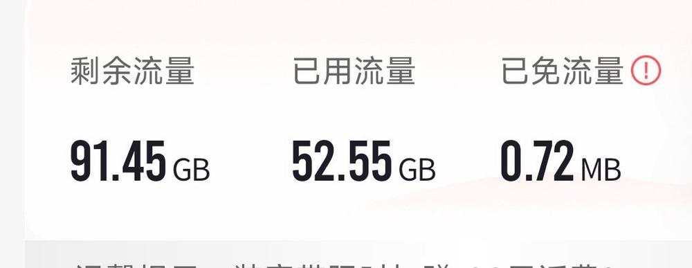 流量用不了有个G
