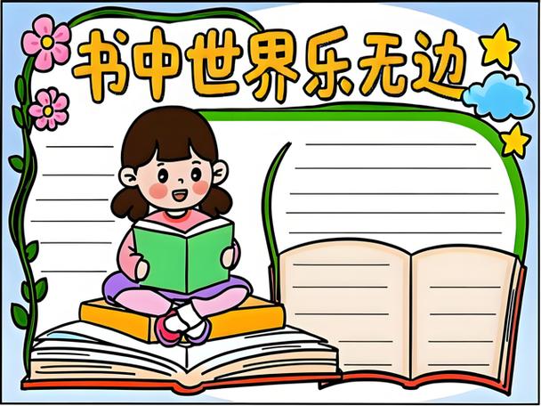 10岁～12岁画读书手抄报