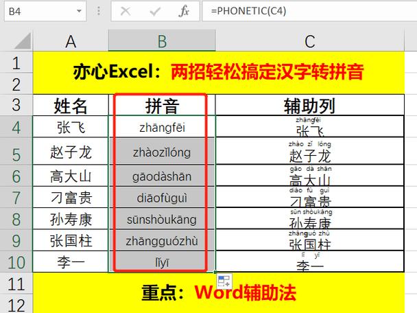拼音转换成中文