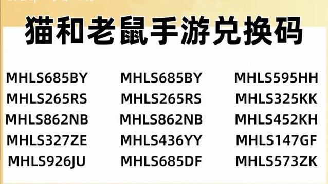 汤姆猫的礼包兑换码是什么