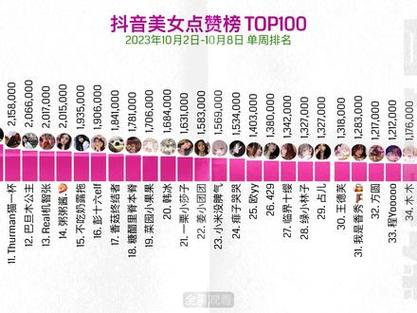中国网红排名前100名截图2