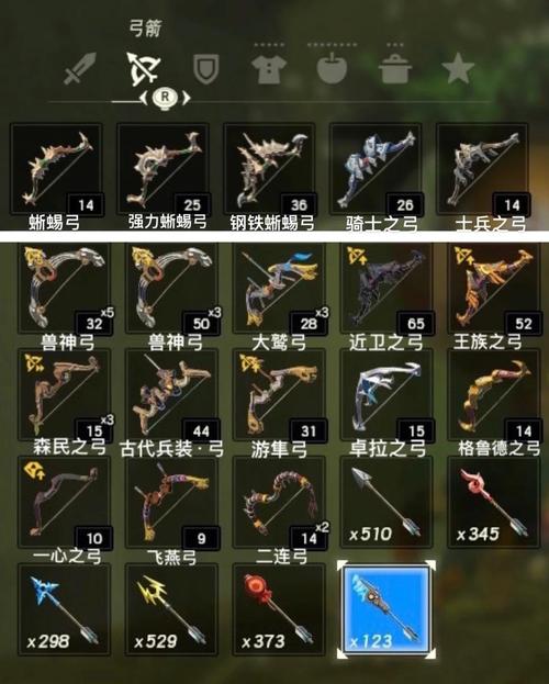 塞尔达弓射程表