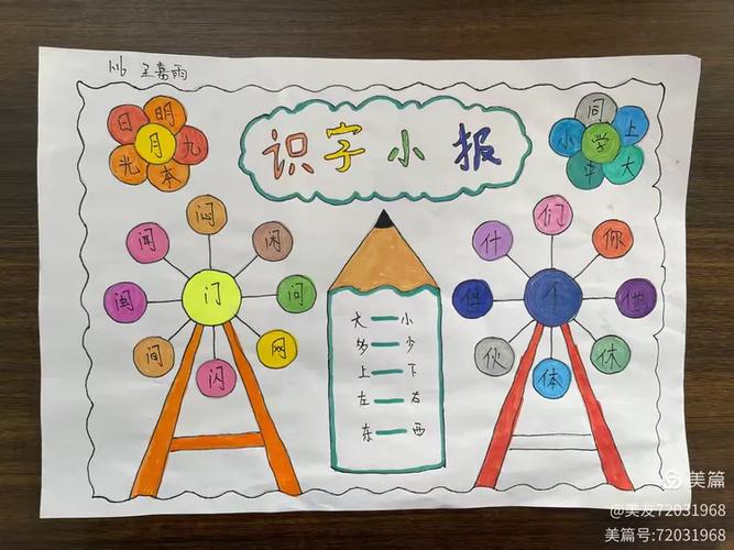 一年级识字报图片大全 手抄报