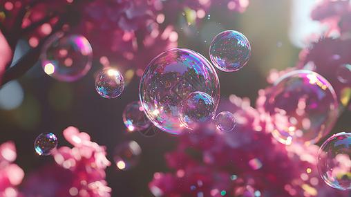 粉红泡泡花