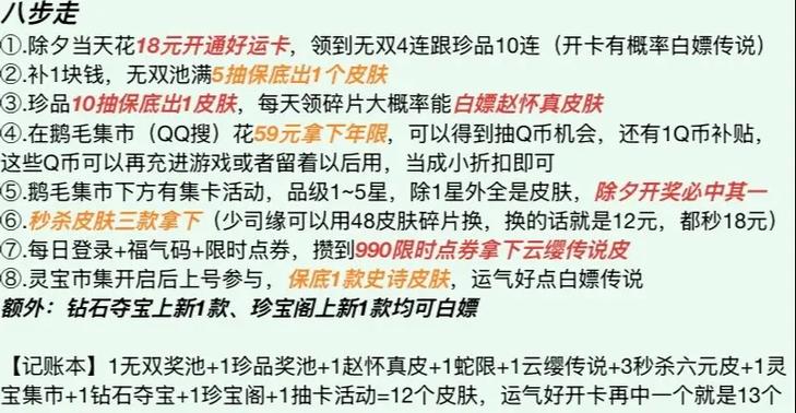 王者荣耀省钱攻略
