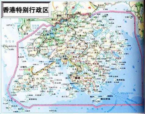香港地图全图大图 电子版