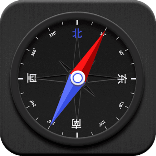 地图上指南针标志指什么方向