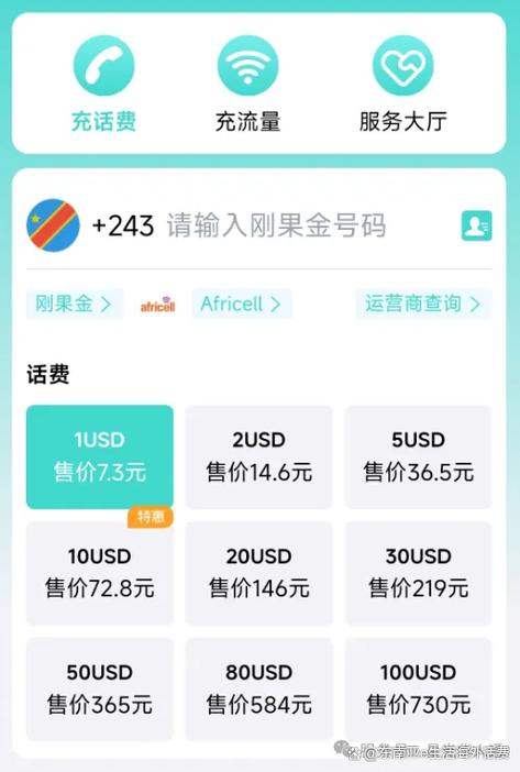 口袋非洲充话费
