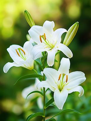 百合花的照片