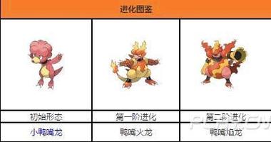 鸭嘴火龙进化图
