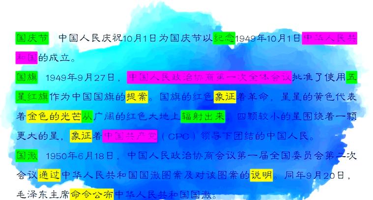 国庆节前面为啥不加the