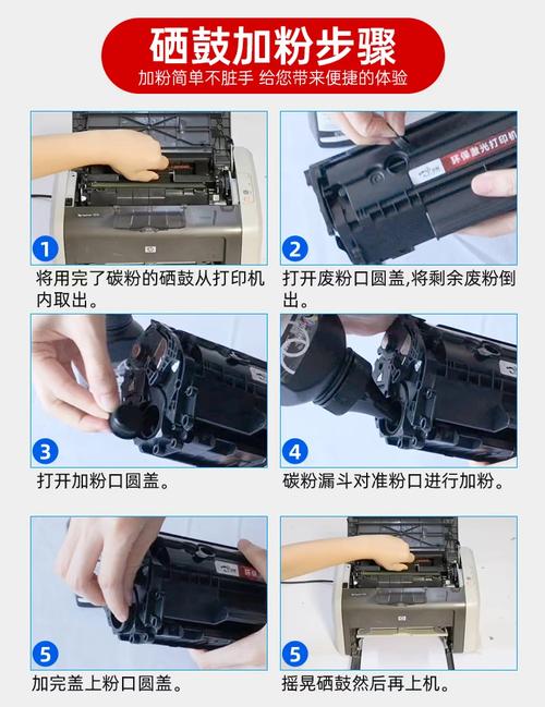 联想打印机加墨粉视频教程