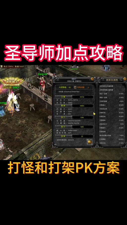 奇迹圣导师练级加点截图2