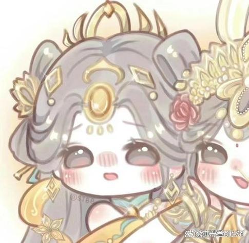 超可爱的q版闺蜜头像 双人