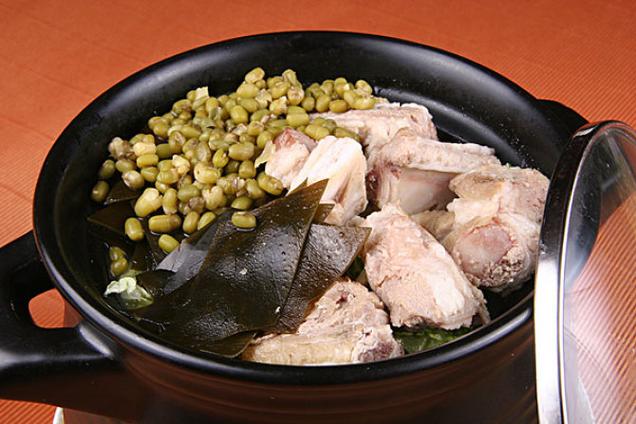海带能和绿豆一起炖吗