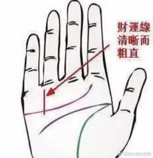 小手指根部的线