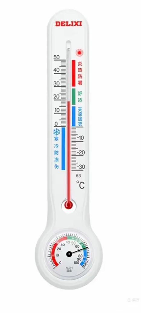 温度计零下6℃示意图