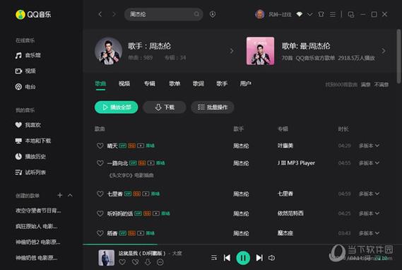 qq音乐个人听歌口味