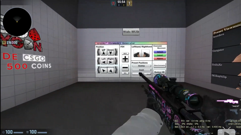 csgo视角参数设置
