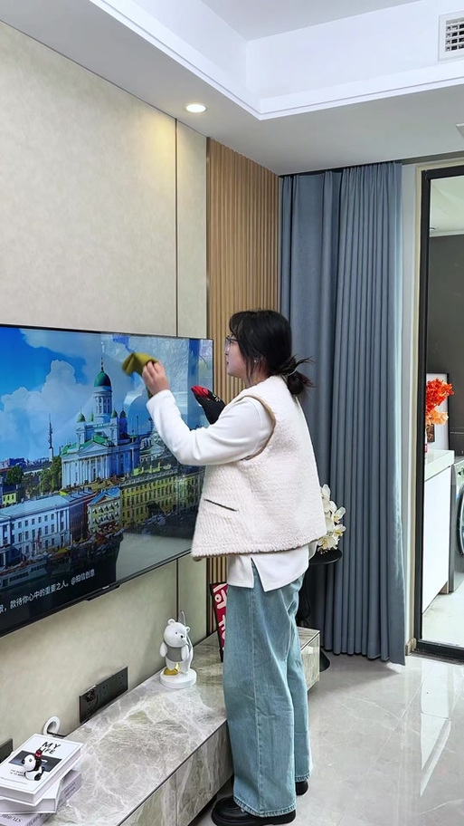 电视用湿巾擦过会怎样