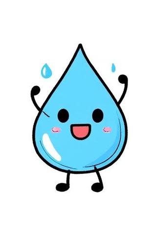水滴简笔画带颜色