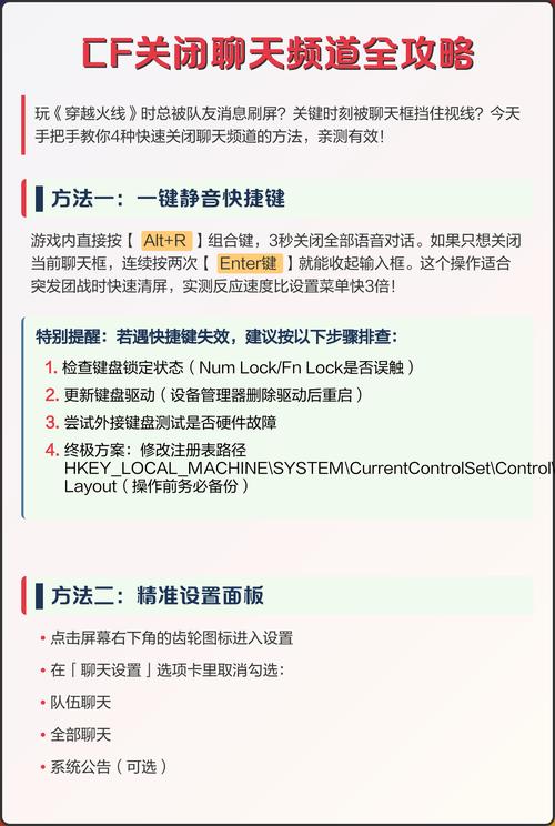 cf怎么关闭普通聊天