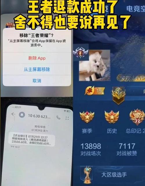 王者荣耀未成年怎样退钱