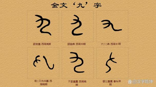 九的金文