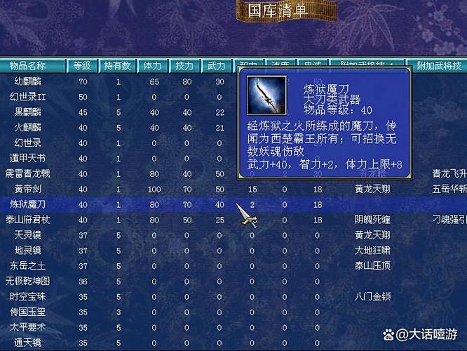 三国群英传7最新武器推荐