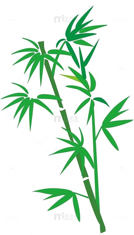 竹叶画图片大全