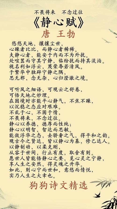 《静心诀》原文