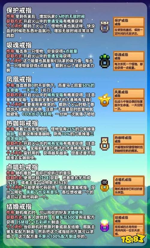 星露谷物语两个铱戒指